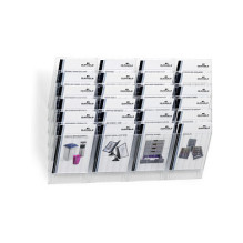 FLEXIBOXX Wandprospekthalter DIN A4 hoch 6-Fach transparent