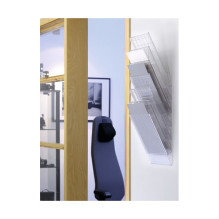 FLEXIBOXX Wandprospekthalter DIN A4 hoch 6-Fach transparent