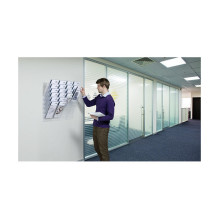 FLEXIBOXX Wandprospekthalter DIN A4 hoch 6-Fach transparent