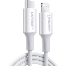 Ugreen USB Type to C Lightning MFI cable 3A 18W, 1m White