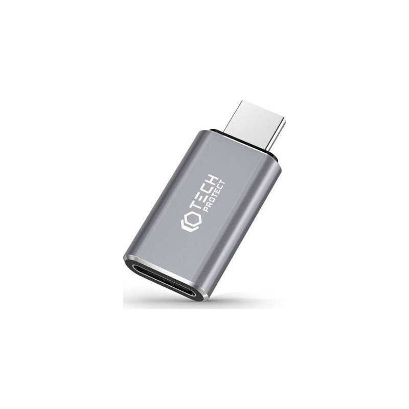 Tech-Protect UltraBoost adapter USB-C(M) Lightning(F) Grey