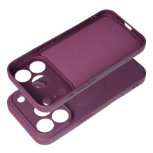 Case for iPhone 18 Pro Max / 17 Pro Max Silicone Mag Cover compatible with MagSafe (camera protection) burgundy