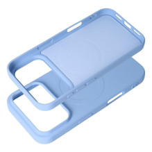 Case for iPhone 18 Pro Max / 17 Pro Max Silicone Mag Cover compatible with MagSafe (big hole) light blue