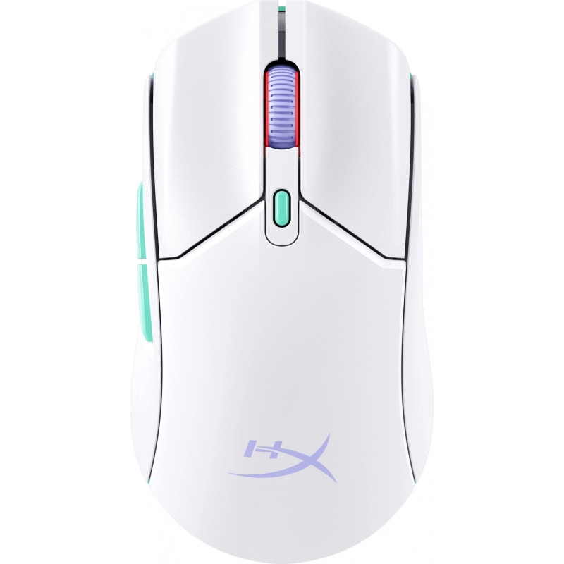 HyperX Pulsefire Haste 2 Core Wls - Gaming Mouse (Wht / Grn / Pur)