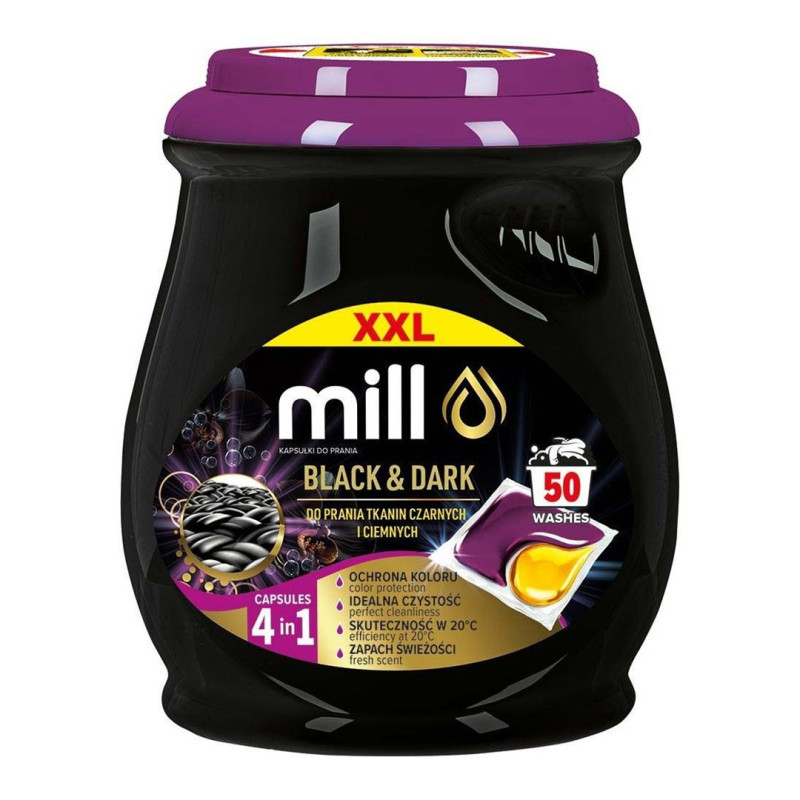 MILL BLACK&amp;DARK laundry capsules, 50 capsules, 3K.S