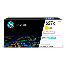 HP 657X didelės talpos geltona originali LaserJet tonerio kasetė HP 657X didelės talpos geltona originali LaserJet tonerio kasetė