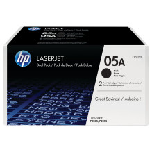 HP 05A 2 vnt. juodų originalių „LaserJet“ tonerio kasečių pakuotė HP 05A 2 vnt. juodų originalių „LaserJet“ tonerio kasečių pakuotė