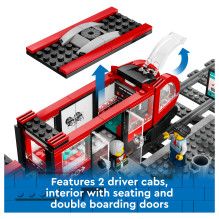 LEGO Miesto centro tramvajus ir stotis