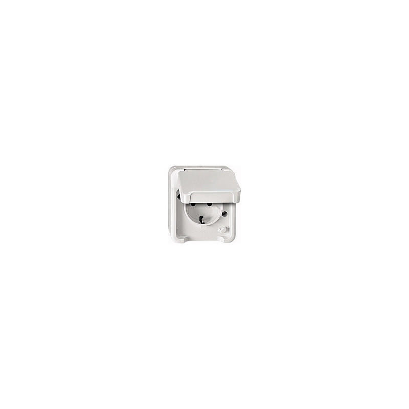 MERTEN MEG2300-8019 SCHUKO lizdas, baltas, su padidinta apsauga nuo prisilietimo