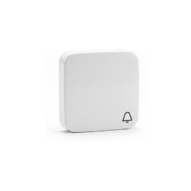 BUSCH JAEGER BJ 2520KI-214 Mygtuko dangtelis su varpelio simboliu „Reflex SI“ alpine white