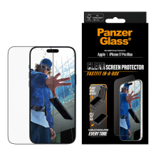 PanzerGlass ® Ekranas Protector iPhone 18 Pro Max, 17 Pro Max, Itin platus Fit w. Fastfit in-a-box