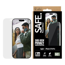 „PanzerGlass SAFE. by ®“ dvipusis privatumo ekrano apsauginis dėklas „iPhone 17“, „iPhone 16 Pro“, itin platus pritaikym