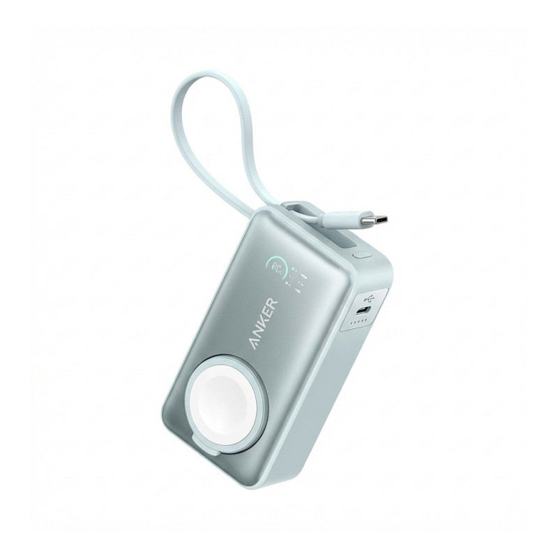 Anker MagGo - power bank - 10000 mAh - 35 watts (24 pin USB-C) - white