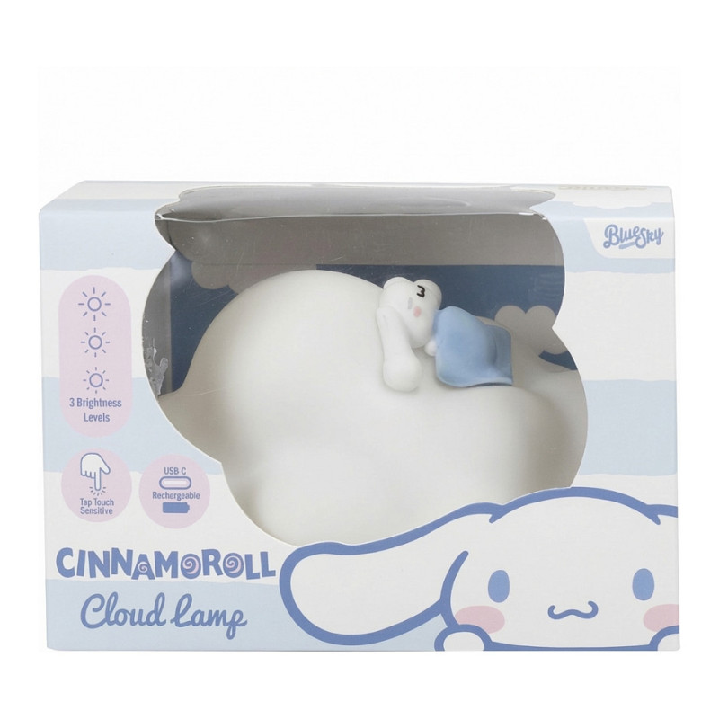 „BlueSkyStudios Sanrio“ nuotaikos šviestuvas „Cinnamoroll“ ant debesies
