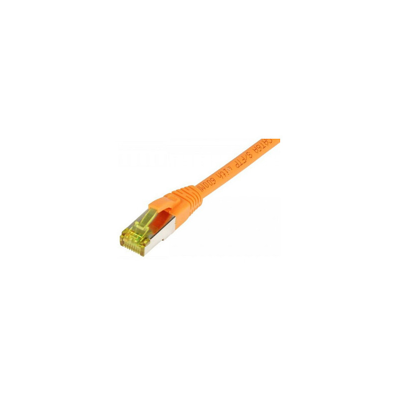 Synergy21 patch cable RJ45, CAT6A 500Mhz, 3m, orange, S-STP(S / FTP), TPE / LSZH(Ultraflex), AWG26, with CAT7 raw cable,
