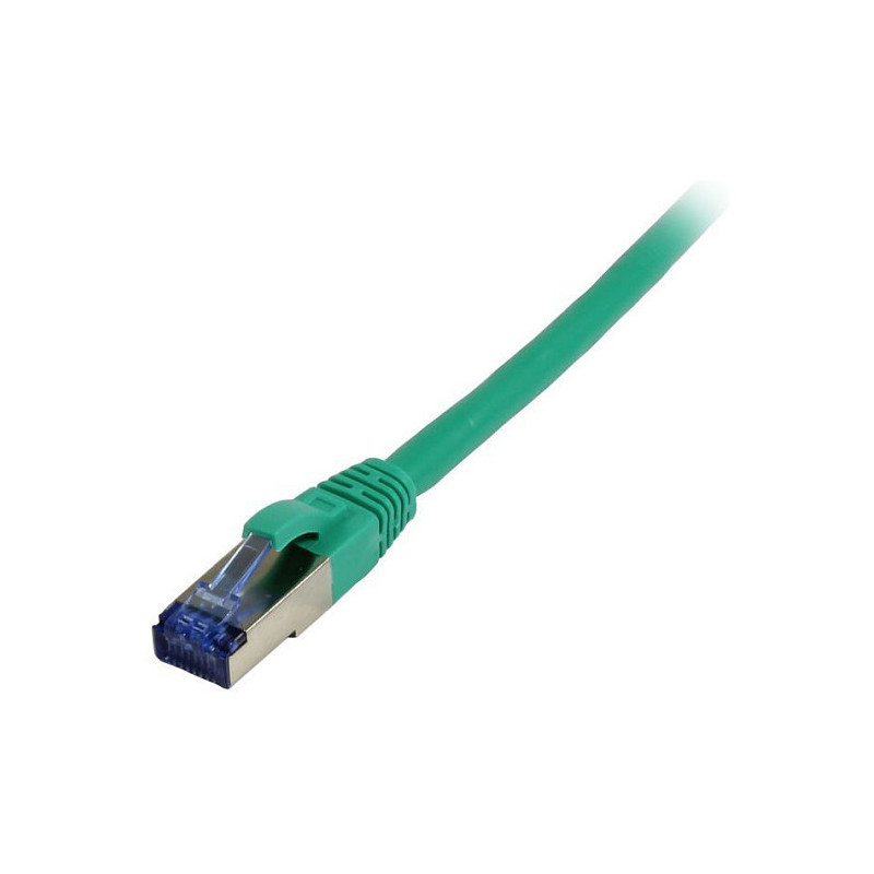 „Synergy21“ jungiamasis kabelis RJ45, CAT6A 500Mhz, 2 m, žalias, S-STP(S / FTP), TPE / LSZH(Superflex), AWG26,