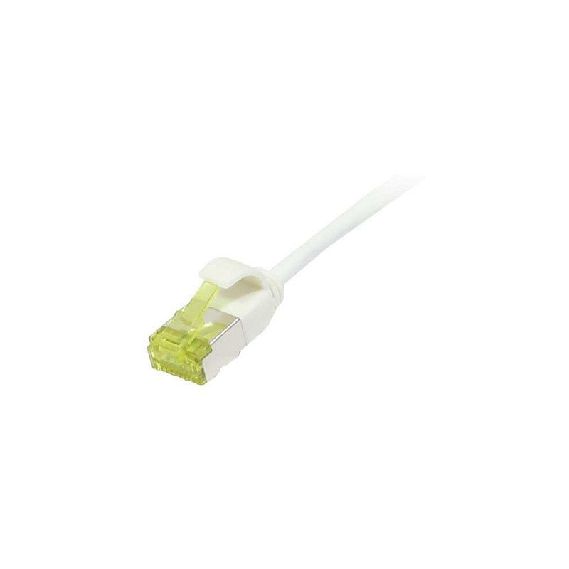 Synergy21 Patch cable RJ45 - CAT6A 500Mhz - 1.0m - white - U / FTP - slimline round d 3.8mm - TPE / LSZH (Superflex