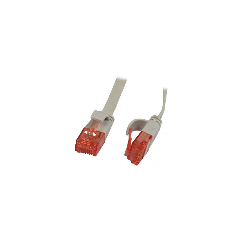 „Synergy21“ jungiamasis kabelis RJ45, CAT6 250Mhz, 3m pilkas, UTP(U / UTP), PVC, plokščias,,