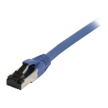 „Synergy21“ jungiamasis kabelis RJ45, CAT8.1 2000 MHz, 7,5 m, mėlynas, S-STP(S / FTP), TPE / LSZH(SuperFlex), AWG26,