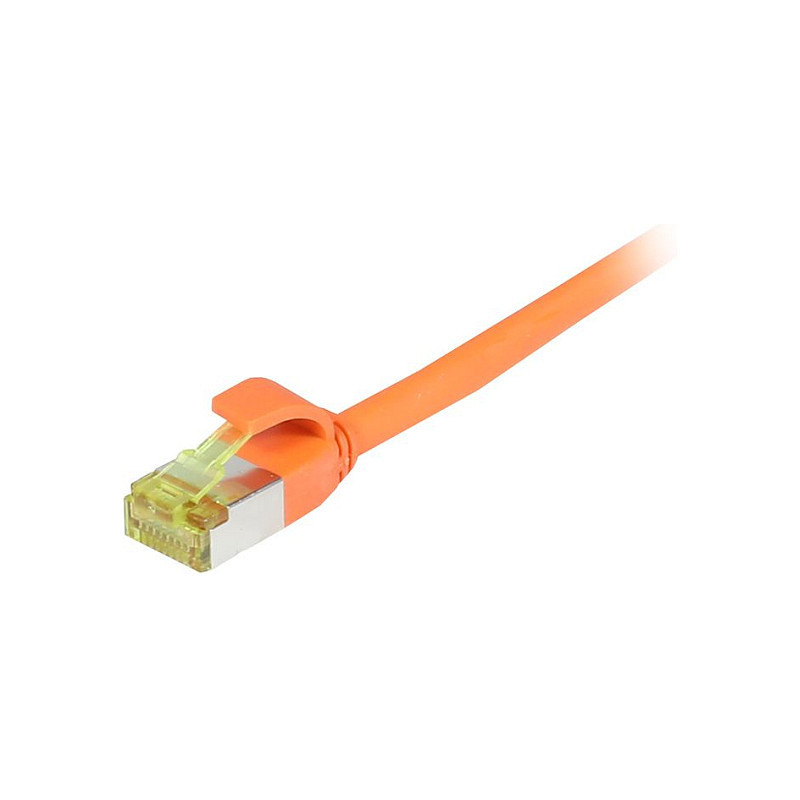 „Synergy21“ jungiamasis kabelis RJ45, CAT6A 500Mhz, 5m, oranžinis, S-STP(S / FTP), plonas apvalus d 4,5 mm, TPE / LSZH(S