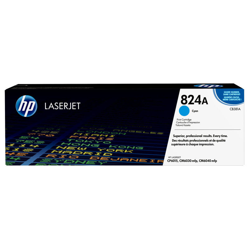 HP 824A žydro spalvos „LaserJet“ vaizdo būgno tonerio kasetė