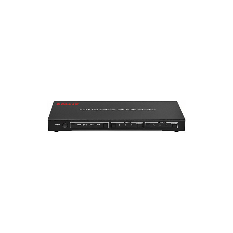 ROLINE 4K HDMI Switch, 4-port, with remote control