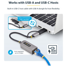 „StarTech.com“ U2GA-USB-C-ETHERNET tinklo plokštė