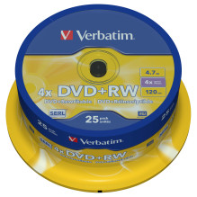 Verbatim DVD+RW Matt Silver Verbatim DVD+RW Matt Silver