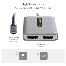 „StarTech.com“ MST14CD122HD USB grafikos adapteris