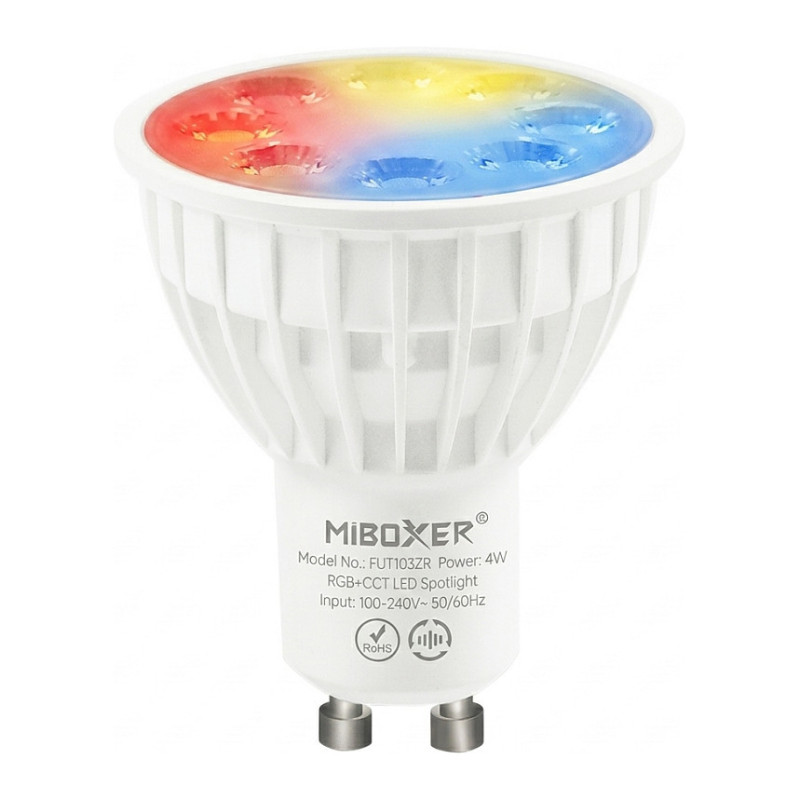 LED Retrofit GU10 4W RGB-WW Spot Zigbee 3.0 + 2.4G *Milight / Miboxer*