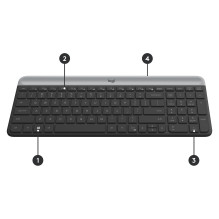 Logitech Plona MK470 klaviatūra Logitech Plona MK470 klaviatūra