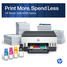 HP Smart Tank 6005 Multifunction Printer 3in1 Inkjet Color A4 12s / m HP Smart Tank 6005 Multifunction Printer 3in1 Inkjet Color A4 12s / m