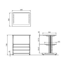 ROLINE Printer Table, up to 80 kg