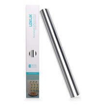 LOKLiK Permanent Adhesive Vinyl Film, Mirrored Metallic - Silver - 30.5 x 180 cm