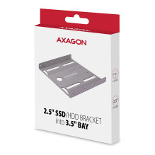 Axagon RHD-125B Mounting frame for 1x 2.5" in 3.5" slot - grey Axagon RHD-125B Mounting frame for 1x 2.5" in 3.5" slot - grey