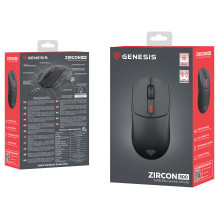 Genesis Žaidimų pelė ZIRCON 500 belaidė juoda