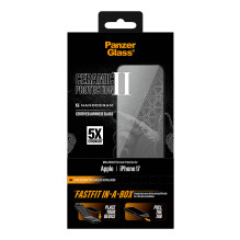 PanzerGlass ® Ceramic Screen Protector iPhone 17, Ultra-Wide Fit w. Fastfit in-a-box