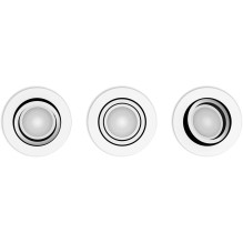 Philips Hue Balta ir spalvota atmosfera Centura Einbaustrahler 3 flg. Weiß 3x4.2W .