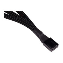 K Alphacool Y skirstytuvas 4-Pin auf 3x 4-Pin PWM 15cm - schwarz