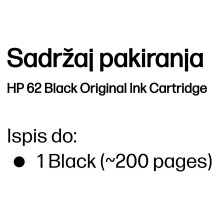 HP 62 - Black Blister Pack HP 62 - Black Blister Pack