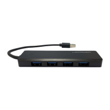 LC-Power LC-HUB-U3-4-V2 4xUSBA 1XUSB-C Juoda mažmeninė prekyba