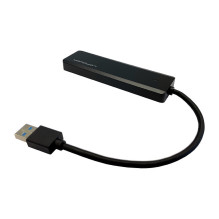LC-Power LC-HUB-U3-4-V2 4xUSBA 1XUSB-C Juoda mažmeninė prekyba