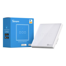 Išmanusis jungiklis - Sonoff T2 EU TX 3-kanalinis WiFi RF 433 lietimui jautrus jungiklis