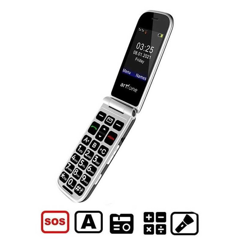 SPONGE Artfone F20 Flip Senior Phone