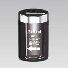 Vakarienės termosas Maestro MR-1649-75-BLACK 750 ml Vakarienės termosas Maestro MR-1649-75-BLACK 750 ml