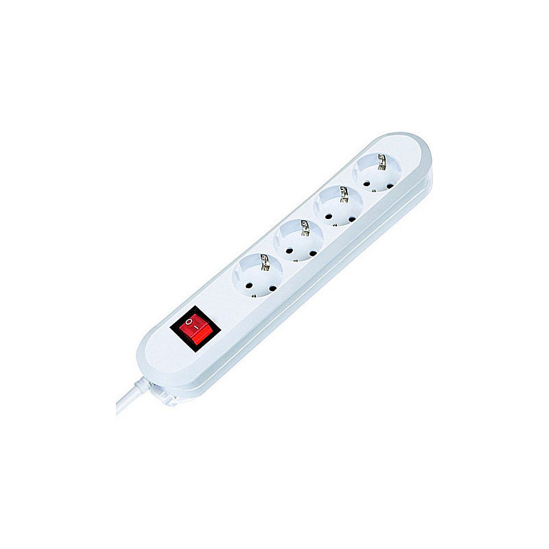 BACHMANN SMART maitinimo laidas su 4 saugos jungikliais, baltas, 1,5 m