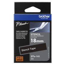 OEM stencil tape Brother STe-141, 18mm x 3m, black OEM stencil tape Brother STe-141, 18mm x 3m, black