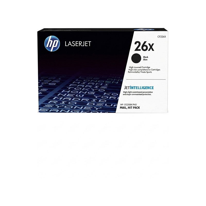 HP 26X CF226XC juodos spalvos tonerio kasetė su sutartimi – didelės talpos