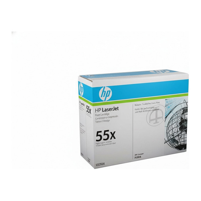 HP 55X CE255XC juodos spalvos tonerio kasetė su sutartimi – didelės talpos