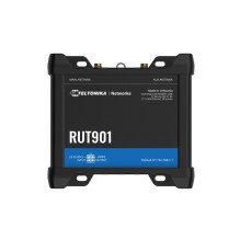 Professional Industrial 4G LTE Router Teltonika RUT901, Cat.4, WiFi, Dual Sim, 1x WAN, 3x LAN, DIN Rail Mount